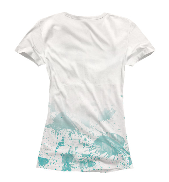 Женская футболка с изображением Eat Sleep Mix Drinks Repeat цвета Белый