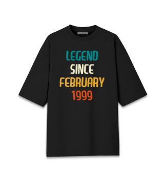Женская футболка оверсайз Legend Since February 1999