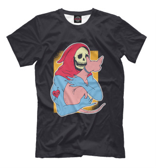 Мужская футболка Скелетор с котом