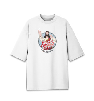 Женская футболка оверсайз Догма: Иисус-чувак