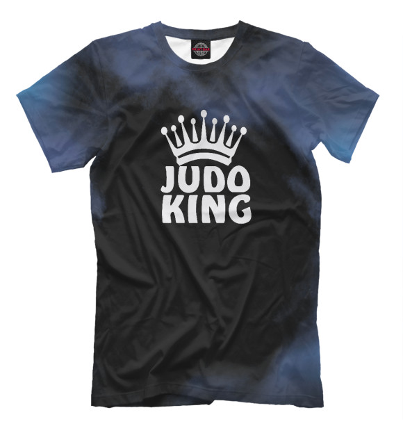 Мужская футболка с изображением Judo King цвета Белый
