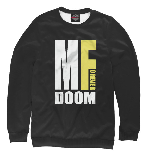 Свитшот для мальчиков с изображением MF Doom Forever цвета Белый