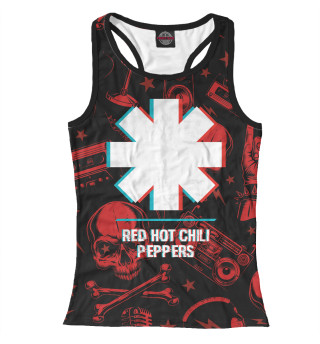 Женская майка-борцовка Red Hot Chili Peppers Rock Glitch