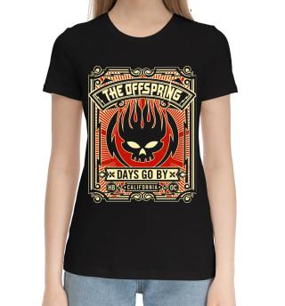 Хлопковая футболка для девочек Offspring