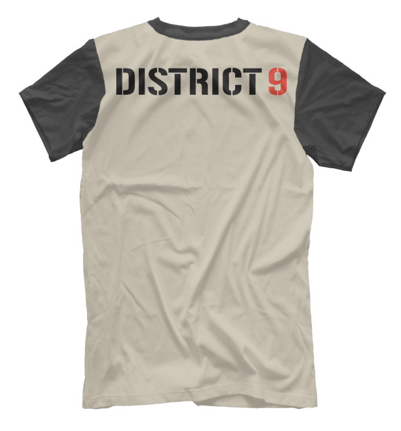 Мужская футболка с изображением District 9 цвета Белый