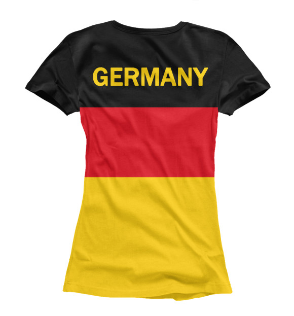 Женская футболка с изображением GERMANY цвета Белый