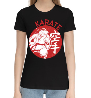 Хлопковая футболка для девочек Karate