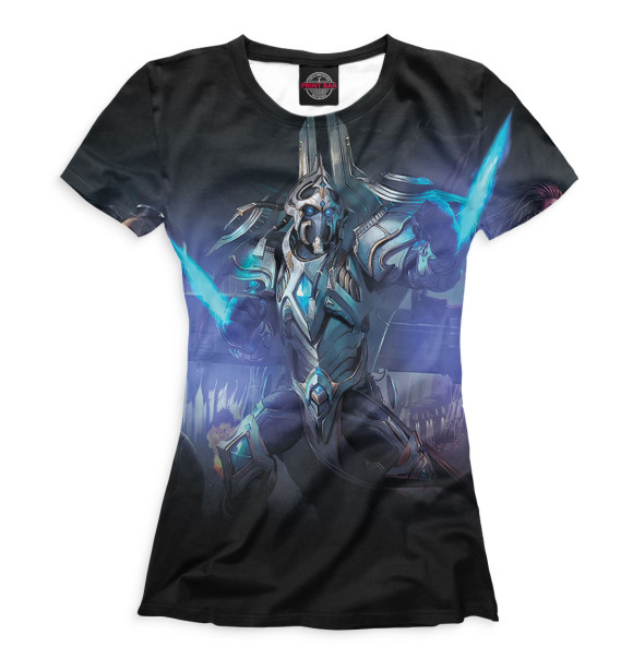 Женская футболка с изображением StarCraft 2 цвета Белый