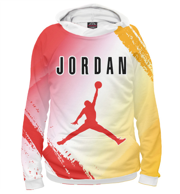 Худи для мальчика с изображением Air Jordan (Аир Джордан) цвета Белый