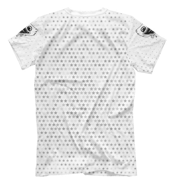 Мужская футболка с изображением Poppy Playtime Glitch Light (stars) цвета Белый