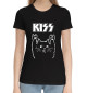 Женская хлопковая футболка KISS