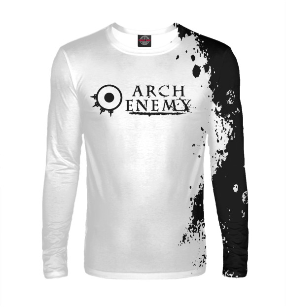Мужской лонгслив с изображением Arch Enemy цвета Белый