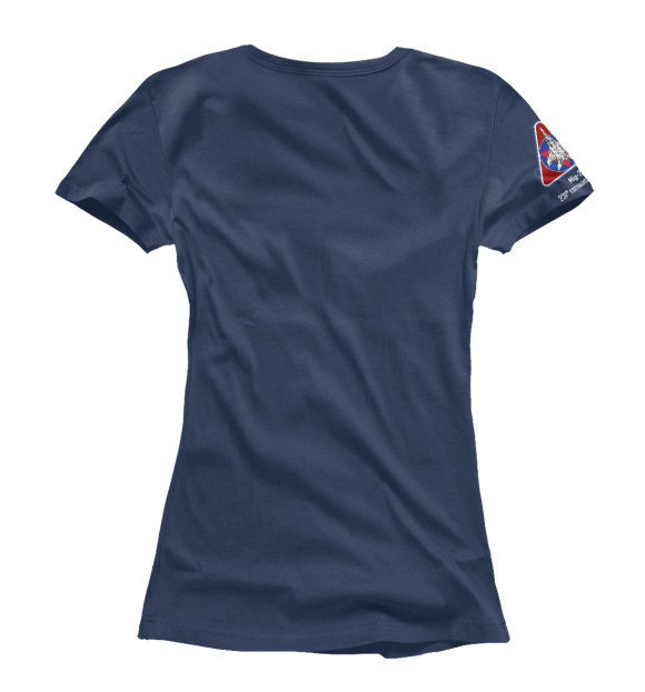 Женская футболка с изображением ВВС Кубы (FAR) цвета Белый