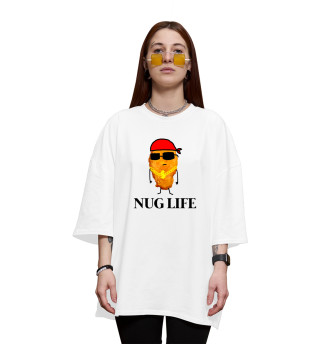 Женская футболка оверсайз Nug life