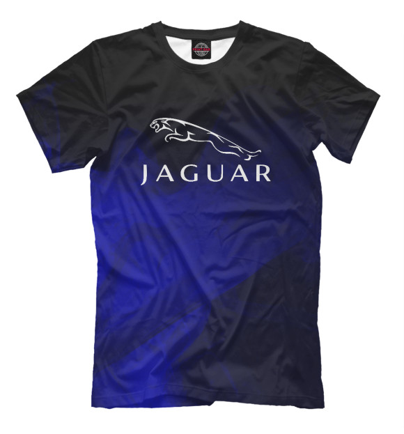 Футболка для мальчиков с изображением Jaguar | Ягуар цвета Белый