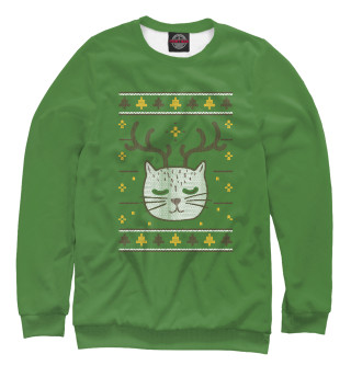  Новогодний свитер с котом