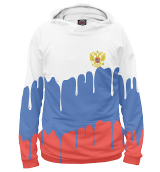 Худи для девочки Флаг и герб России