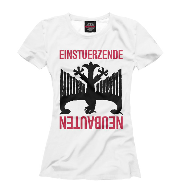 Женская футболка с изображением Einsturzende Neubauten цвета Белый