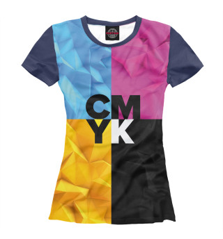 Женская футболка CMYK