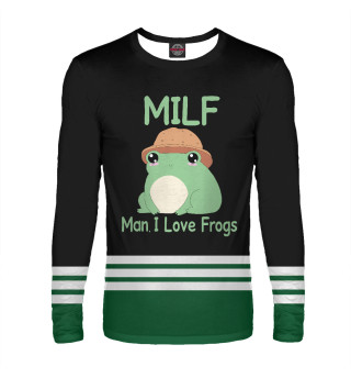 Лонгслив для мальчика Milf Man I love Frogs