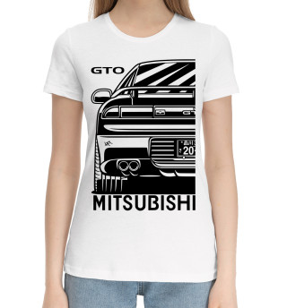 Женская хлопковая футболка Mitsubishi GTO 3000GT