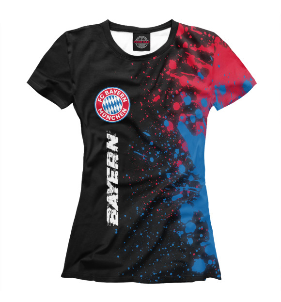 Женская футболка с изображением Bayern | Bayern цвета Белый