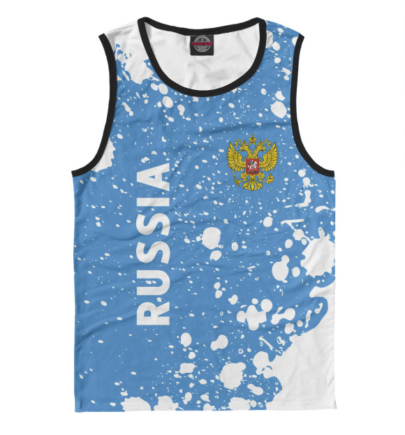 Майка для мальчика с изображением Russia / Россия цвета Белый