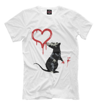 Мужская футболка Banksy Бэнкси крыса