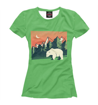Женская футболка Полярный медведь