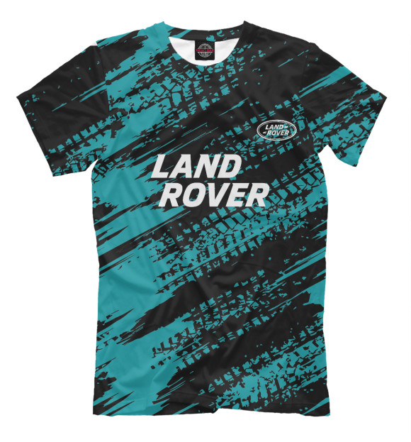 Мужская футболка с изображением LAND ROVER цвета Белый