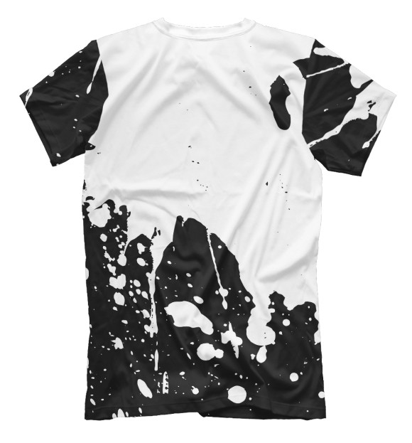 Мужская футболка с изображением Грибы Граффити цвета Белый