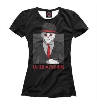Женская футболка Catitude