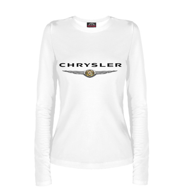 Женский лонгслив с изображением Chrysler цвета Белый