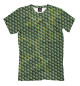 Мужская футболка Зеленые соты