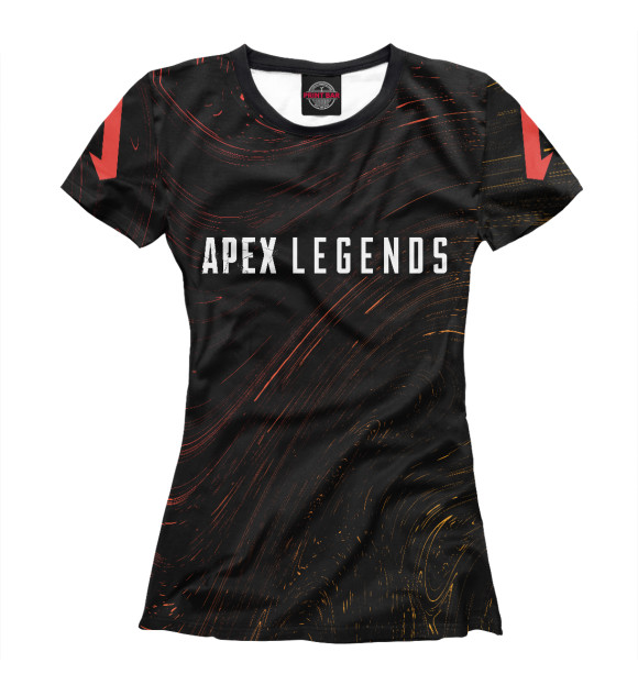 Женская футболка с изображением Apex Legends BATTLE цвета Белый