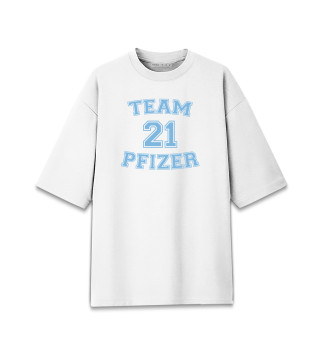Женская футболка оверсайз Team Pfizer