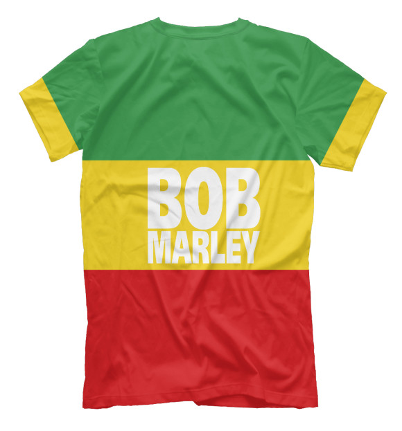 Мужская футболка с изображением Bob Marley цвета Белый