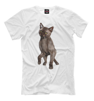 Мужская футболка Танцующий кот