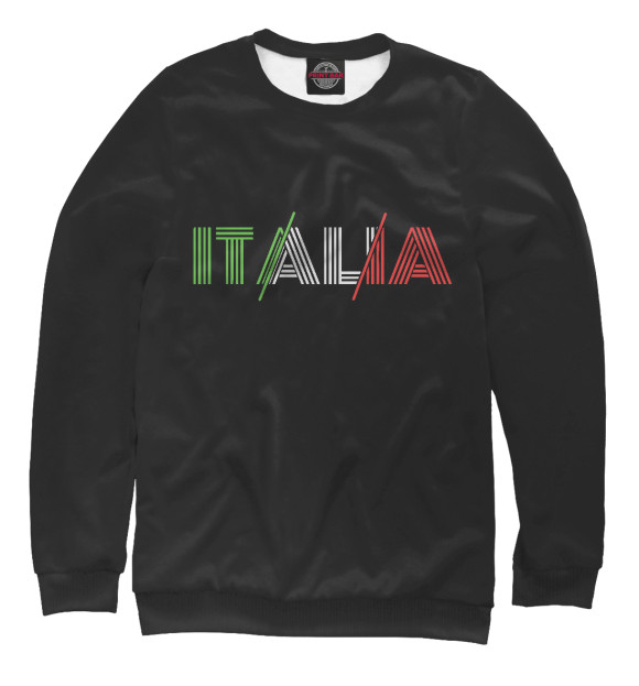 Свитшот для мальчиков с изображением Italia цвета Белый