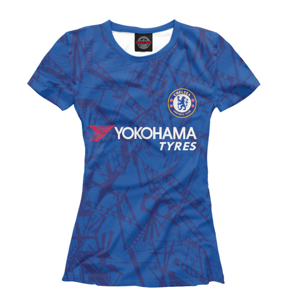 Женская футболка с изображением Chelsea 2020 цвета Белый