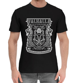 Мужская хлопковая футболка Вальхалла - дворец павших воинов