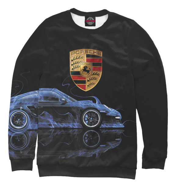 Мужской свитшот с изображением Porsche цвета Белый