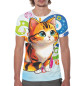 Мужская футболка Миленький котик