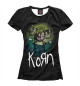Женская футболка Korn кукла вуду