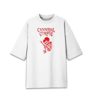 Женская футболка оверсайз Cannibal corpse