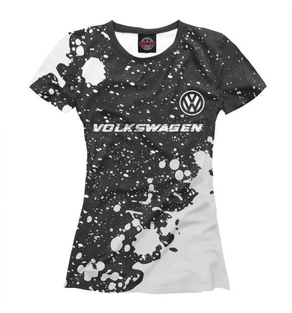 Женская футболка с изображением Volkswagen | Volkswagen цвета Белый