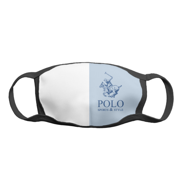 Маска тканевая с изображением Polo Sport Blue sky цвета Белый