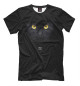 Мужская футболка Cat In Black