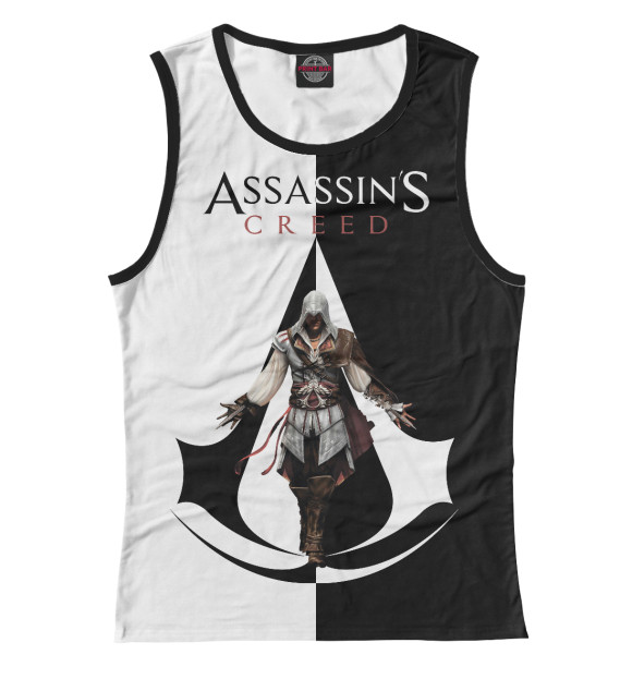 Майка для девочки с изображением Assassin's Creed цвета Белый