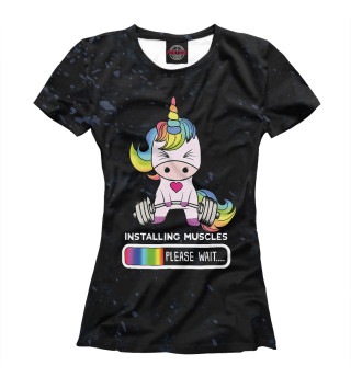 Женская футболка Unicorn Gym
